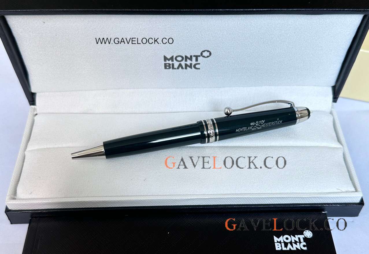 AAA Copy Mont blanc 100 Meisterstuck Classique Green Silver Ballpoint 145